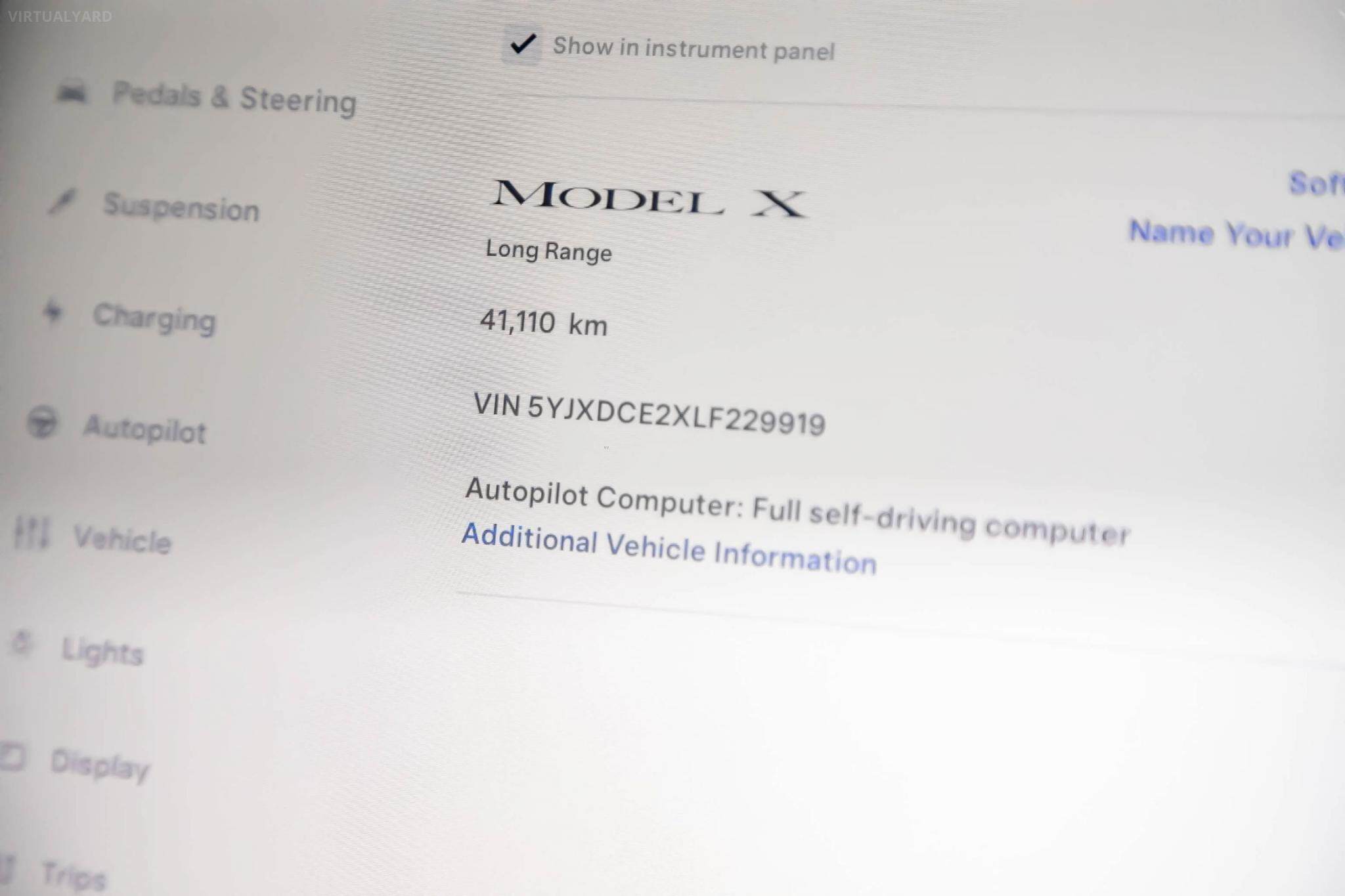 2019 Tesla Model X Long Range Wagon 5dr Reduction Gear 1sp AWD AC330kW [Mar] 