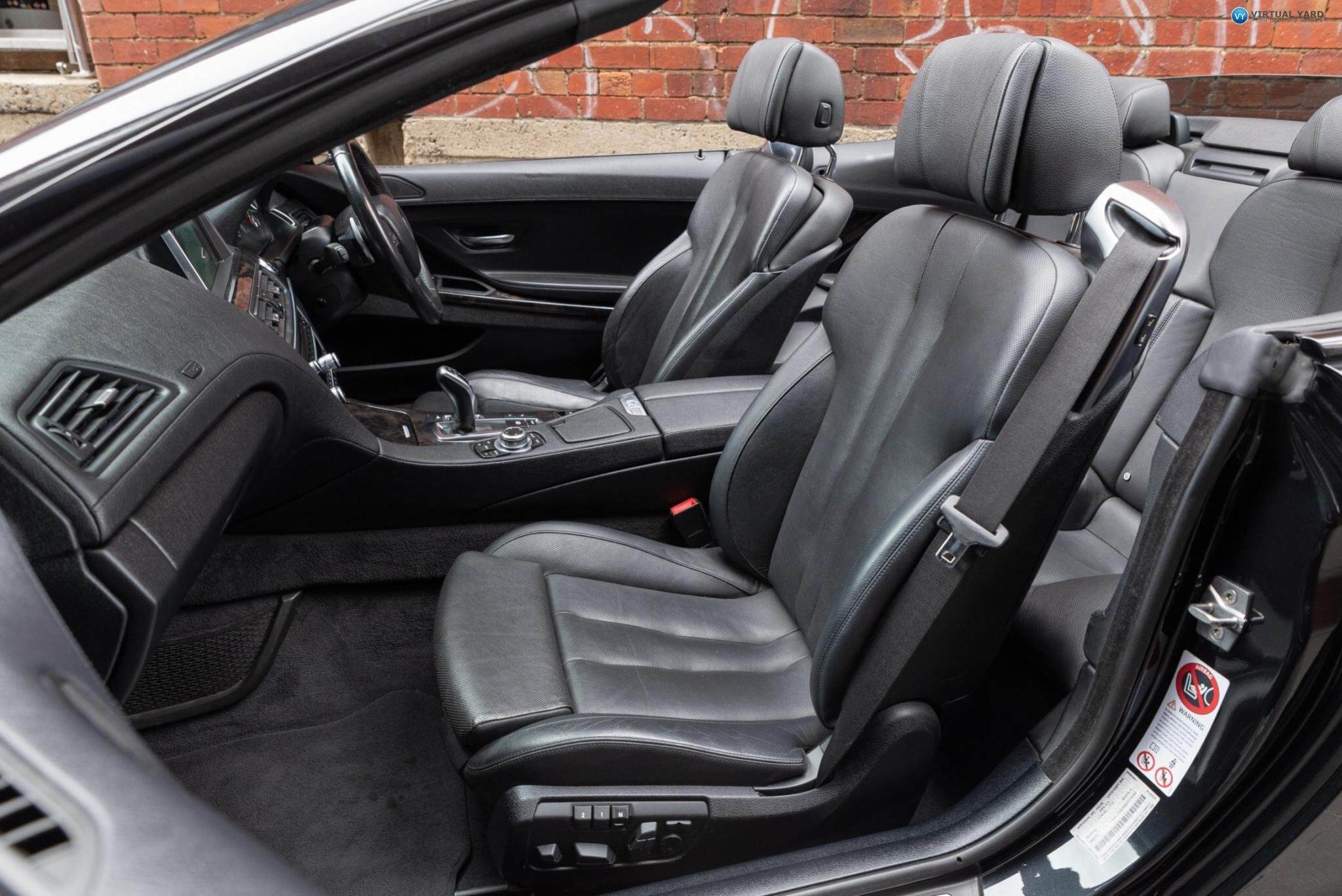 2011 BMW 6 Series F12 650i Convertible 2dr Steptronic 8sp 4.4TT [MY11] 