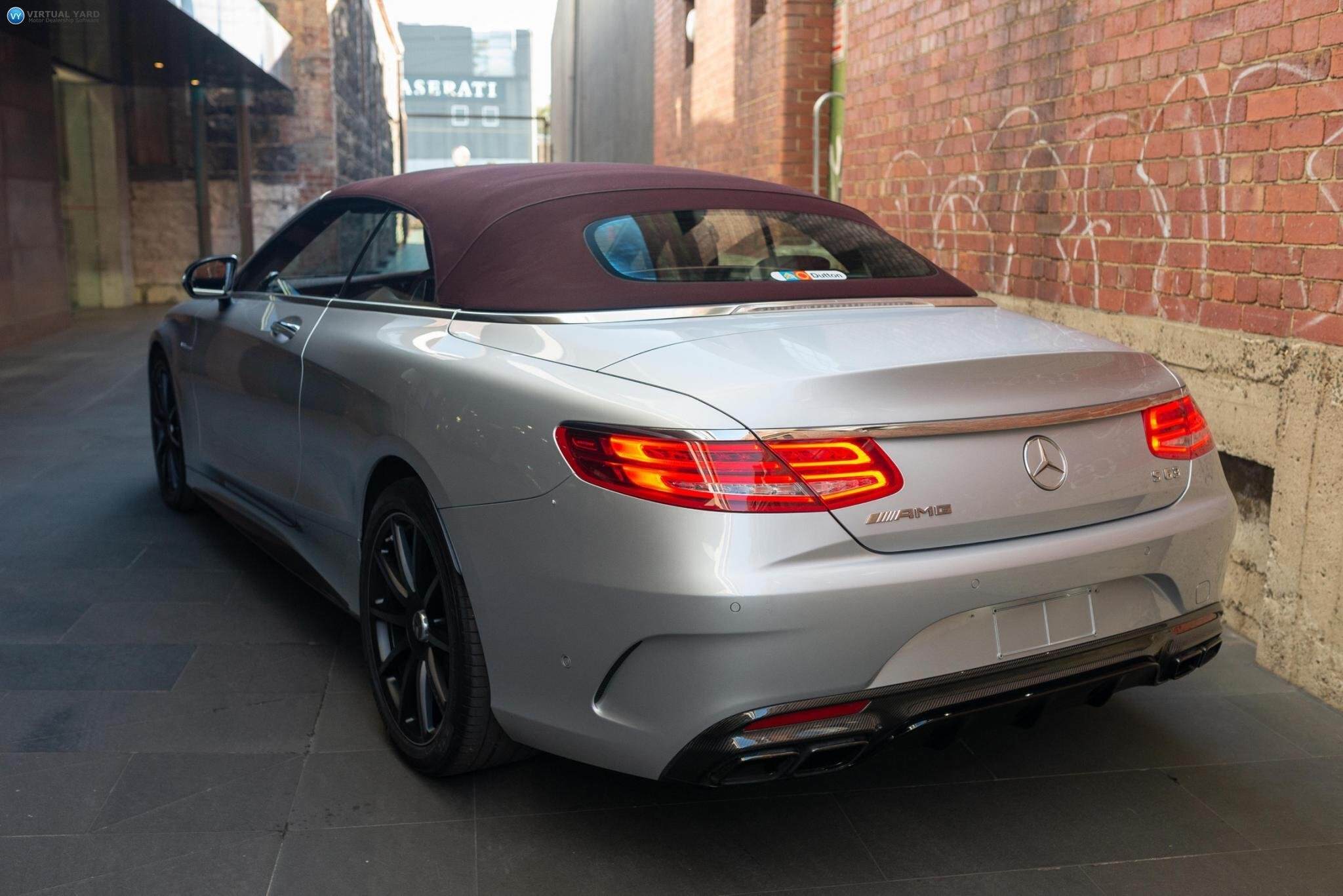 2016 Mercedes-Benz S63 A217 AMG Cabriolet 2dr SPEEDSHIFT MCT 7sp 5.5TT [Oct] 