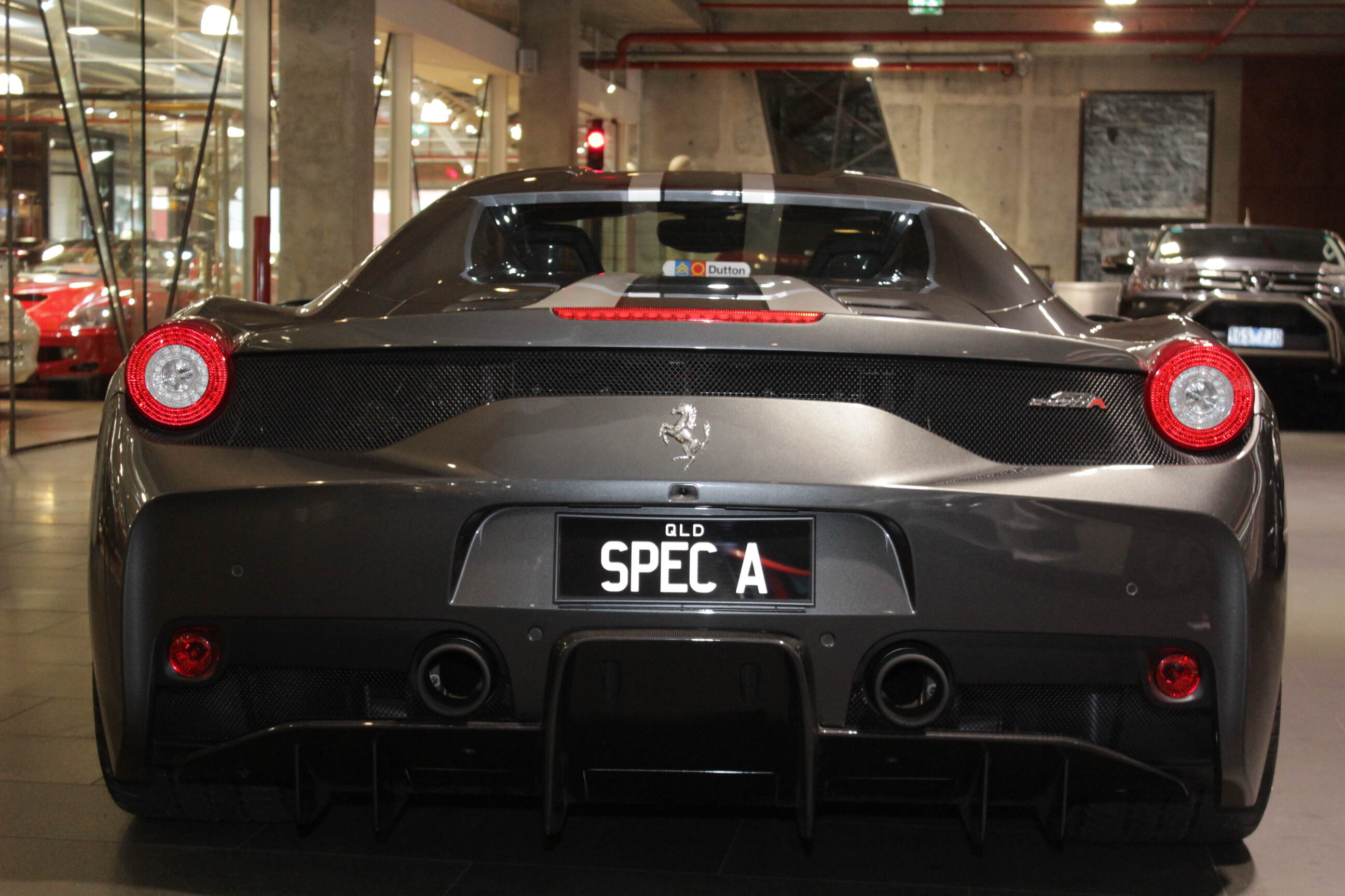 2015 Ferrari 458 Speciale A Spider 2dr DCT 7sp 4.5i in grigio grey for sale located at Dutton Garage 41 Madden Grove Richmond 3121 Melbourne Victoria Australia Make Mine Rare