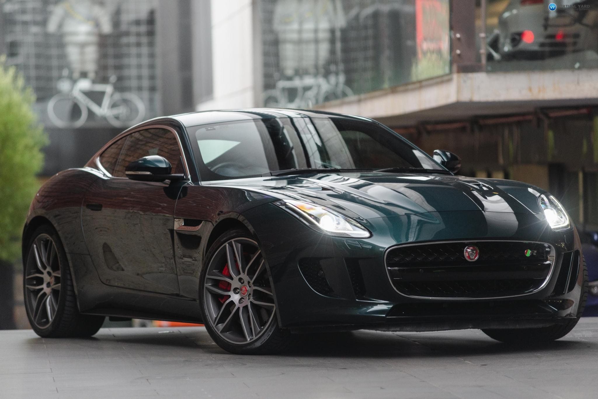 jaguar f type coupe british racing green