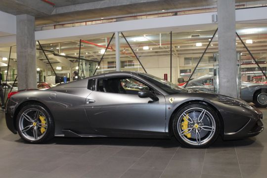 2015 Ferrari 458 Speciale A Spider 2dr DCT 7sp 4.5i in grigio grey for sale located at Dutton Garage 41 Madden Grove Richmond 3121 Melbourne Victoria Australia Make Mine Rare